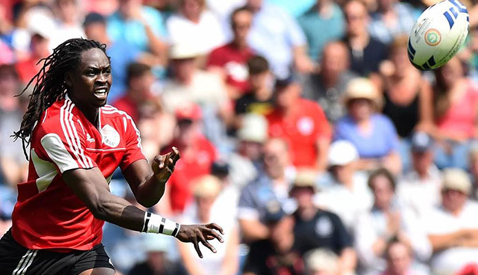 Agboola Silverthorne is on the TT rugby sevens team headed for the CAC Games. Agboola Silverthorne is on the TT rugby sevens team headed for the CAC Games.