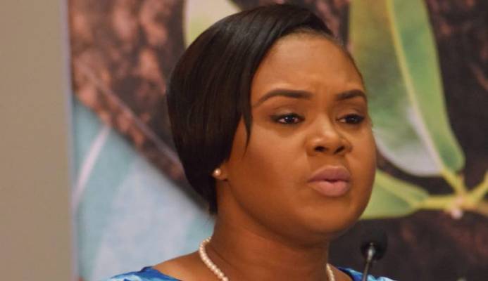 Sports Minister Shamfa Cudjoe Sports Minister Shamfa Cudjoe
