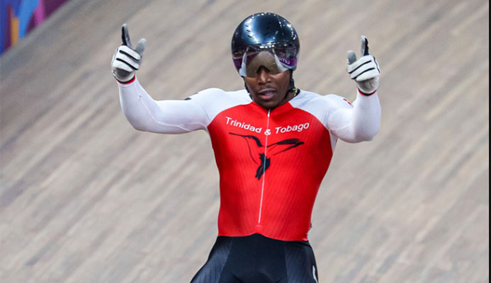 Nicholas Paul of Trinidad and Tobago celebrates after winning men's sprint gold at the Pan American Games ©Getty Images Nicholas Paul of Trinidad and Tobago celebrates after winning men's sprint gold at the Pan American Games ©Getty Images