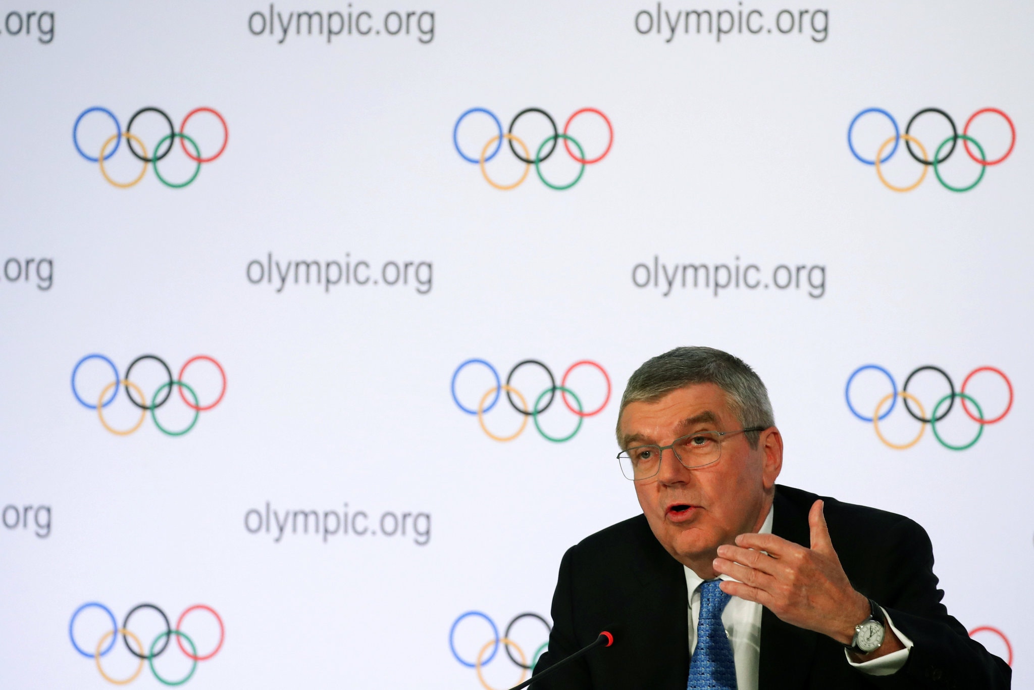 Thomas Bach, the I.O.C. president, has said that canceling the Tokyo Games is not an option.Credit...Denis Balibouse/Reuters Thomas Bach, the I.O.C. president, has said that canceling the Tokyo Games is not an option.Credit...Denis Balibouse/Reuters