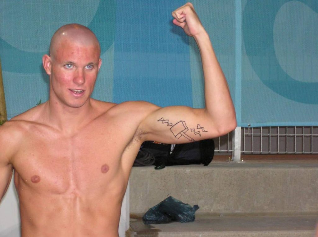 George Bovell III, showing off the 'hammer of justice' - George Bovell III, showing off the 'hammer of justice' -