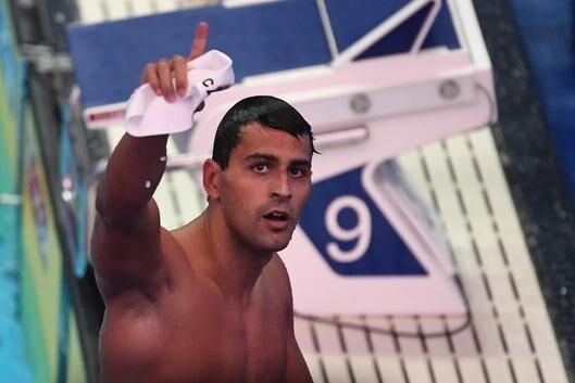 SET TWO PERSONAL BESTS: File photo from July 2019, shows Trinidad and Tobago's Dylan Carter at the 2019 World Championships at Nambu University Municipal Aquatics Center in Gwangju, South Korea --Photo: AFP SET TWO PERSONAL BESTS: File photo from July 2019, shows Trinidad and Tobago's Dylan Carter at the 2019 World Championships at Nambu University Municipal Aquatics Center in Gwangju, South Korea --Photo: AFP