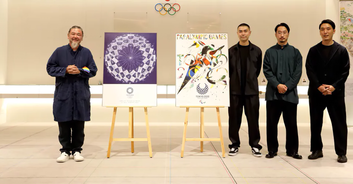 Japanese culture and heritage on display as posters represent Tokyo 2020 themes of diversity, joy and solidarity. Japanese culture and heritage on display as posters represent Tokyo 2020 themes of diversity, joy and solidarity.