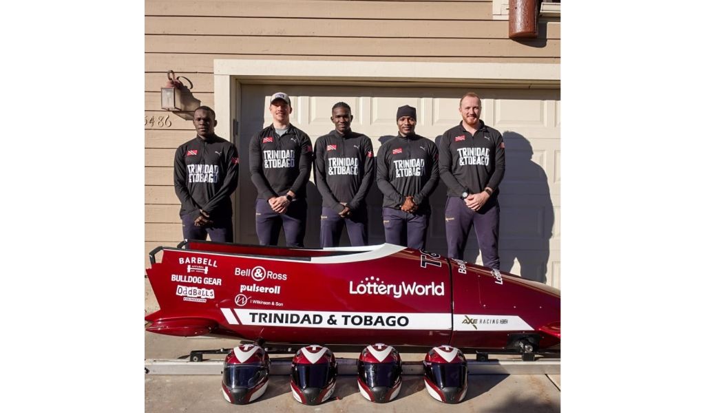 Trinidad and Tobago's bobsleigh team for the 2022 Winter Olympics in Beijing. (Photo credit - SporTT) Trinidad and Tobago's bobsleigh team for the 2022 Winter Olympics in Beijing. (Photo credit - SporTT)