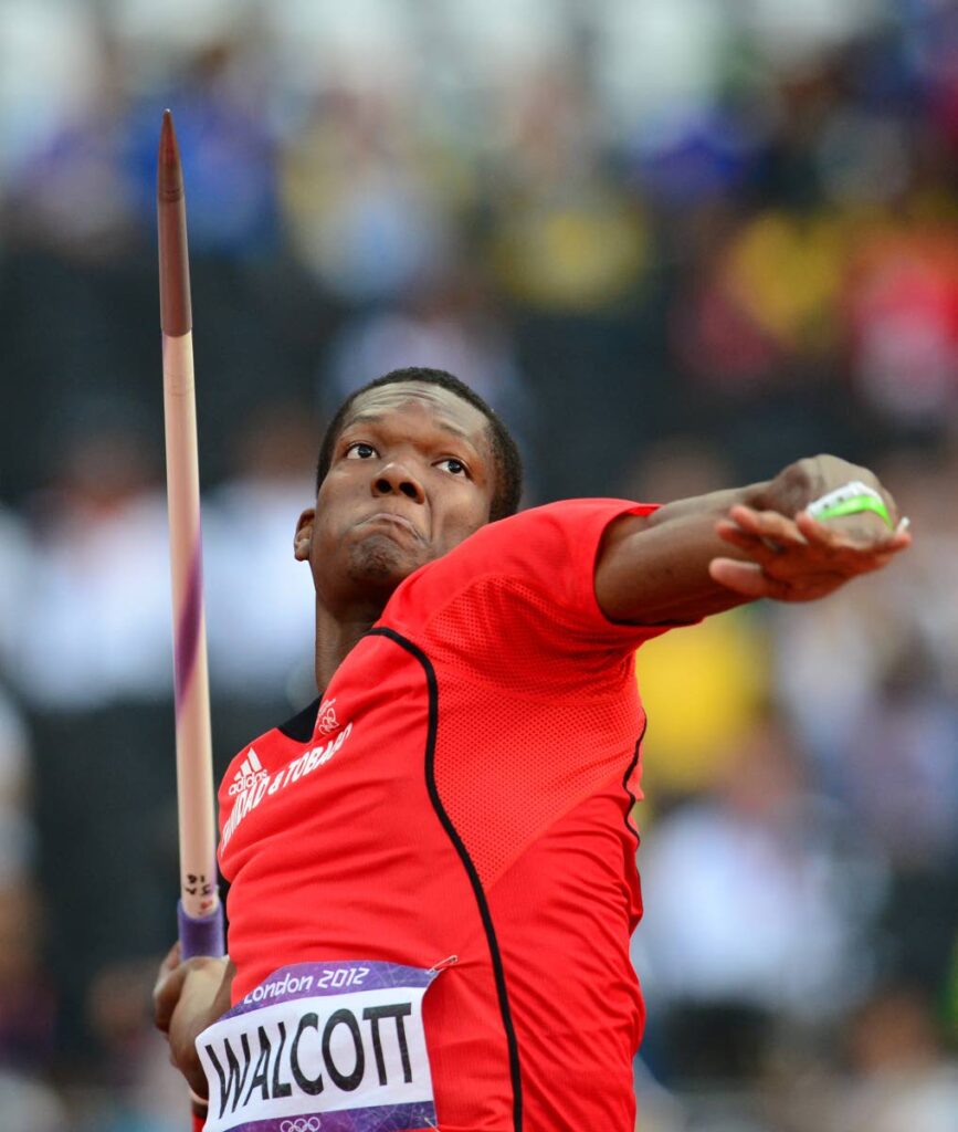 Trinidad and Tobago's Keshorn Walcott competes to win the gold medal in the men's javelin throw final at the athletics event of the 2012 Olympic Games on August 11, 2012 in London, England. (AFP PHOTO) Trinidad and Tobago's Keshorn Walcott competes to win the gold medal in the men's javelin throw final at the athletics event of the 2012 Olympic Games on August 11, 2012 in London, England. (AFP PHOTO)