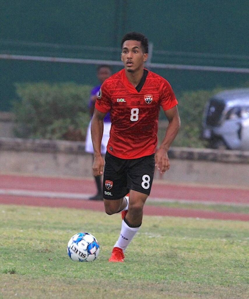 TT midfielder Michel Poon-Angeron - (Image obtained at newsday.co.tt) TT midfielder Michel Poon-Angeron - (Image obtained at newsday.co.tt)