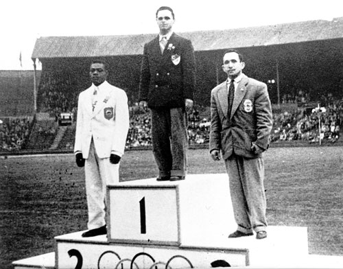 Rodney Wilkes (left) won Trinidad and Tobago's first Olympic medal in London at the 1948 Summer Games. (Image obtained at tt.loopnews.com) Rodney Wilkes (left) won Trinidad and Tobago's first Olympic medal in London at the 1948 Summer Games. (Image obtained at tt.loopnews.com)