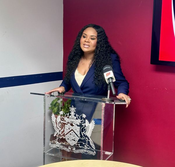 Minister of Sport Shamfa Cudjoe-Lewis speaking at the signing ceremony for the agreement between TTT Limited and Sportmax. (Photo credit - Ministry of Sport) (Image obtained at tt.loopnews.com) Minister of Sport Shamfa Cudjoe-Lewis speaking at the signing ceremony for the agreement between TTT Limited and Sportmax. (Photo credit - Ministry of Sport) (Image obtained at tt.loopnews.com)