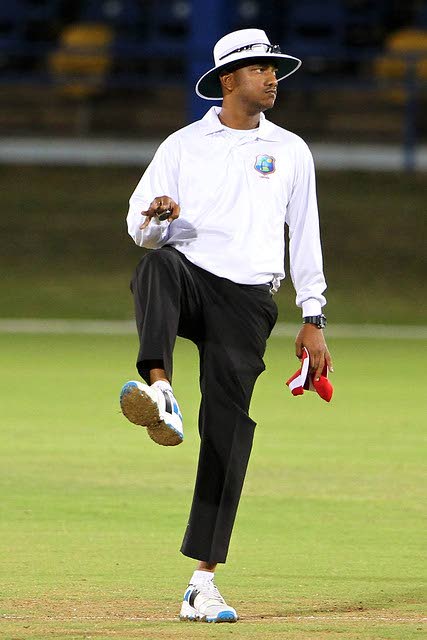 TT umpire Zahid Bassarath. - CWI Media (Image obtained at newsday.co.tt) TT umpire Zahid Bassarath. - CWI Media (Image obtained at newsday.co.tt)
