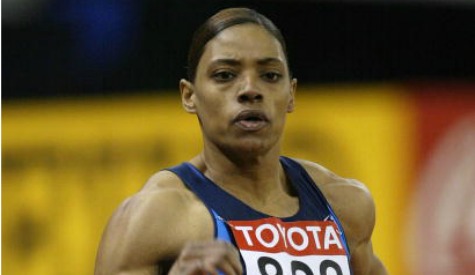 Crystal Cox competing at the 2004 World Indoor Championships in Budapest