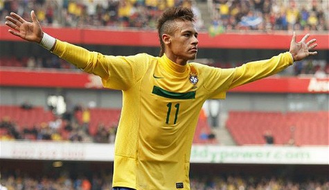 Bright future: Neymar is one of many young stars included in the Brazil squad Photo: ACTION IMAGES