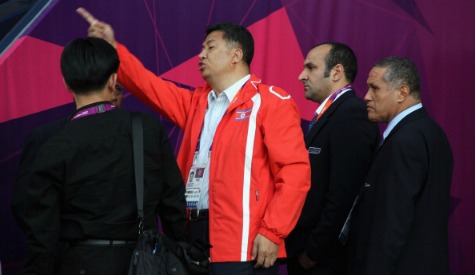 North Koreas_official_Son_Kwang-ho_is_angry_after_wrong_flag_is_displayed